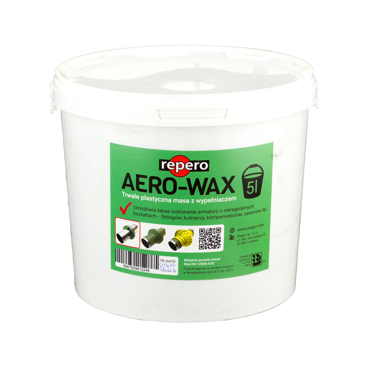 Trwale plastyczna masa z wypełniaczem - INOVER Aero-Wax